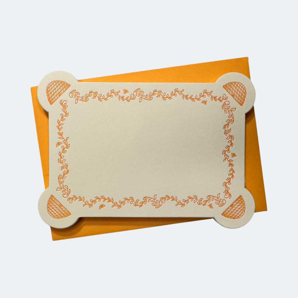 Letterpress Note Card & Envelope Set