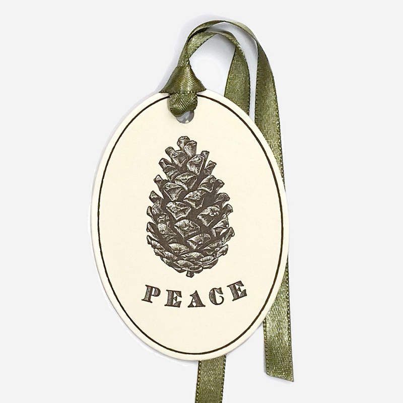 Letterpress Gift Tags with Satin Ribbon