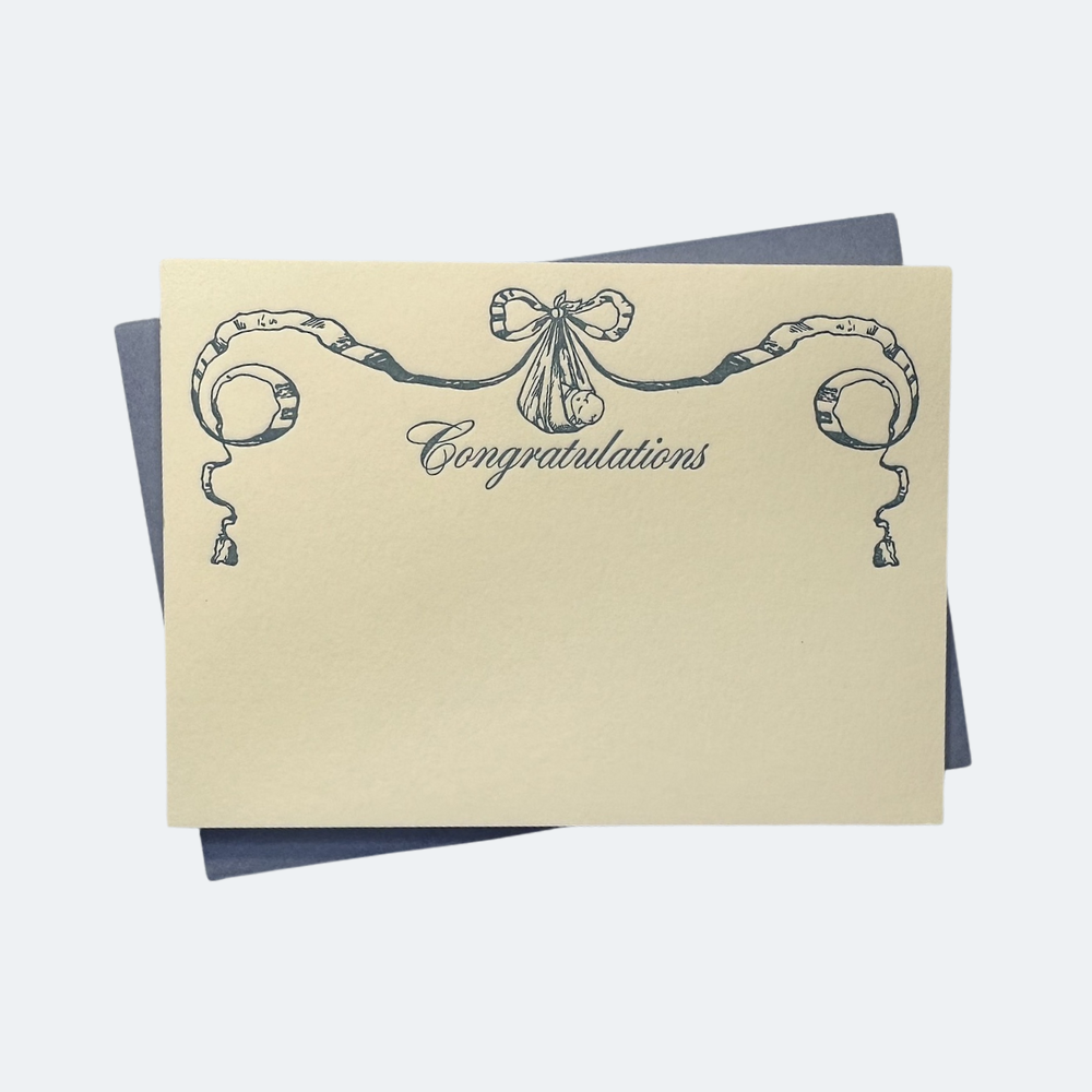 Letterpress Note Card & Envelope Set