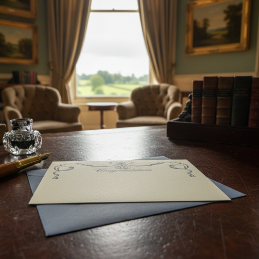 Letterpress Note Card & Envelope Set