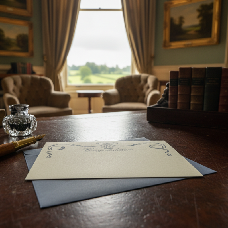 Letterpress Note Card & Envelope Set