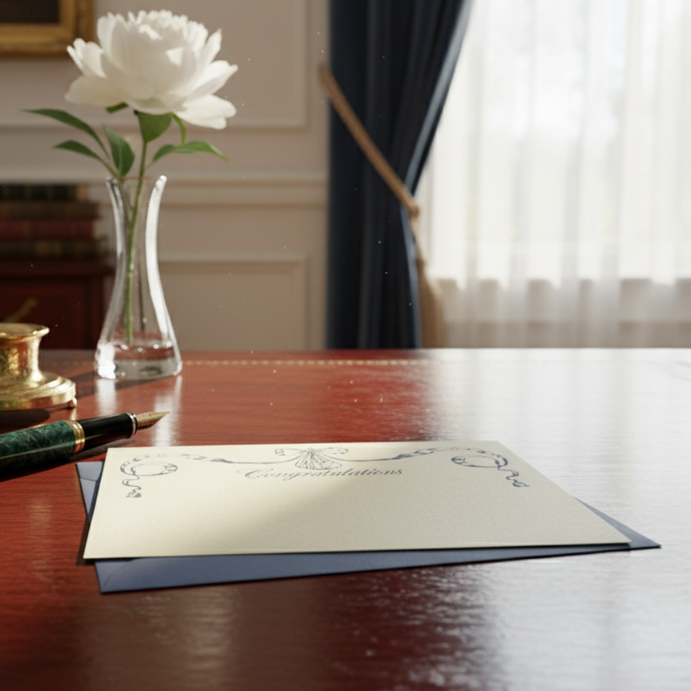 Letterpress Note Card & Envelope Set