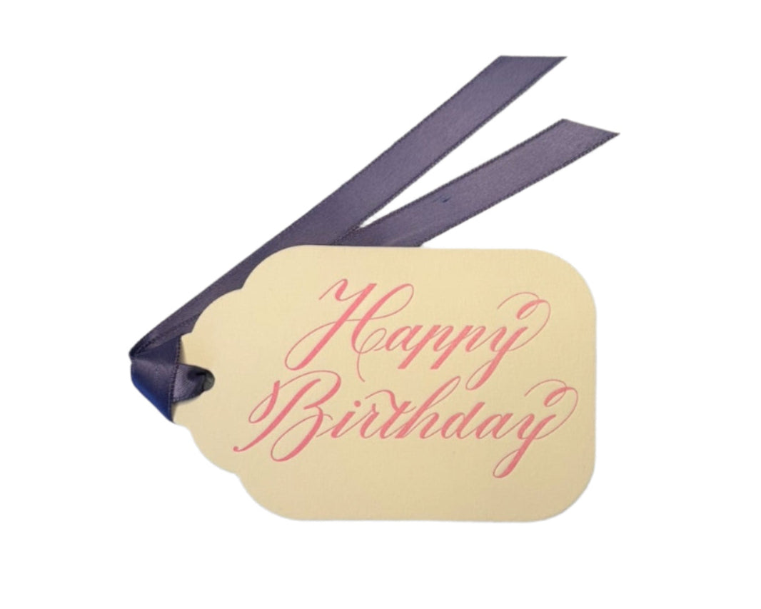 Happy Birthday - Pink Gift Tags