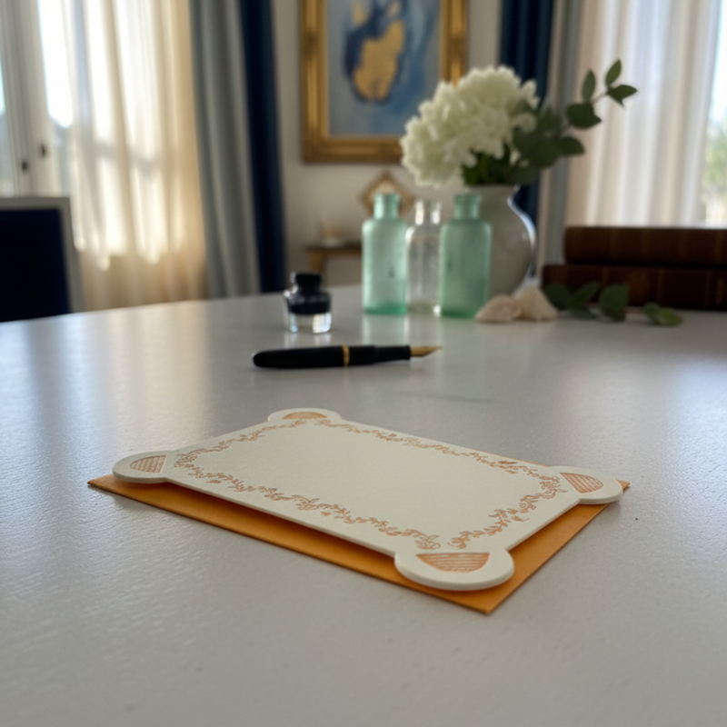 Letterpress Note Card & Envelope Set