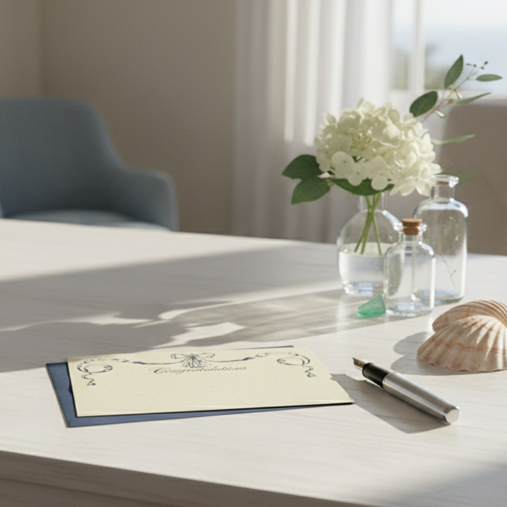 Letterpress Note Card & Envelope Set