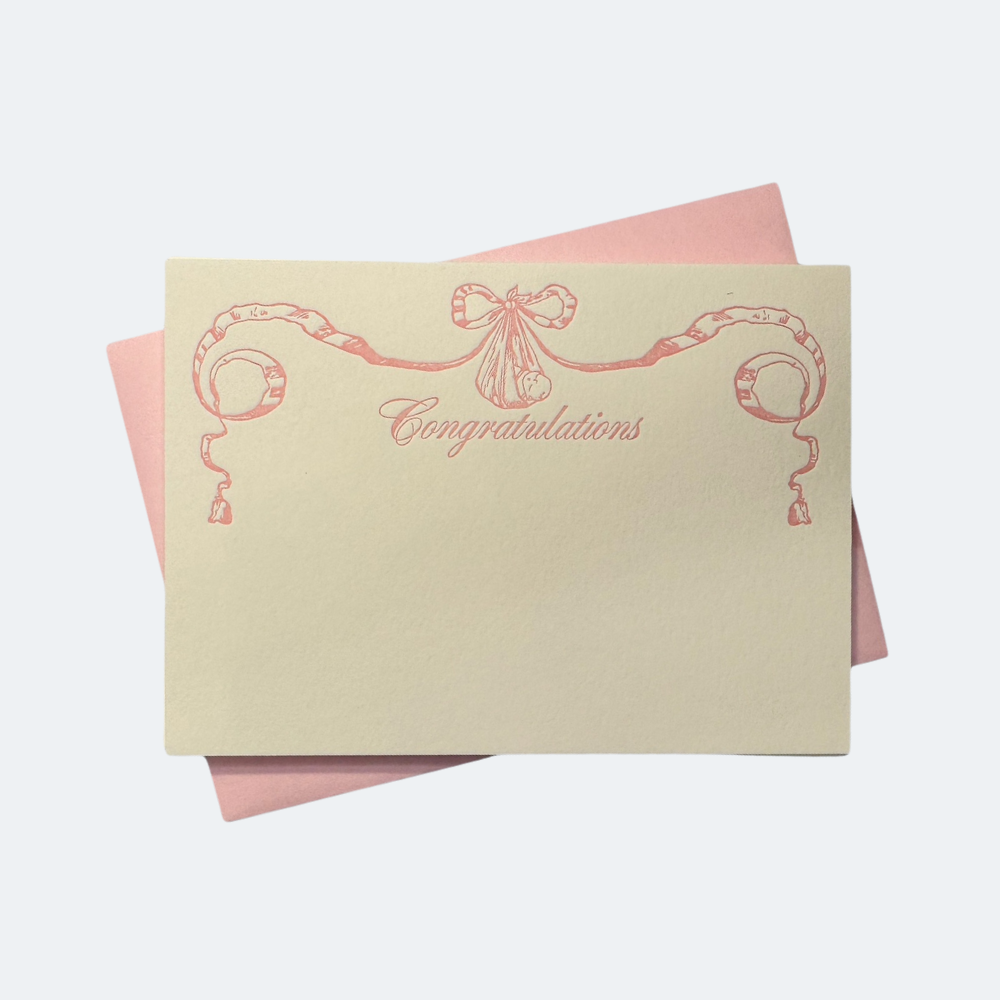 Letterpress Note Card & Envelope Set