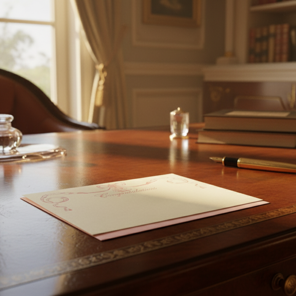 Letterpress Note Card & Envelope Set