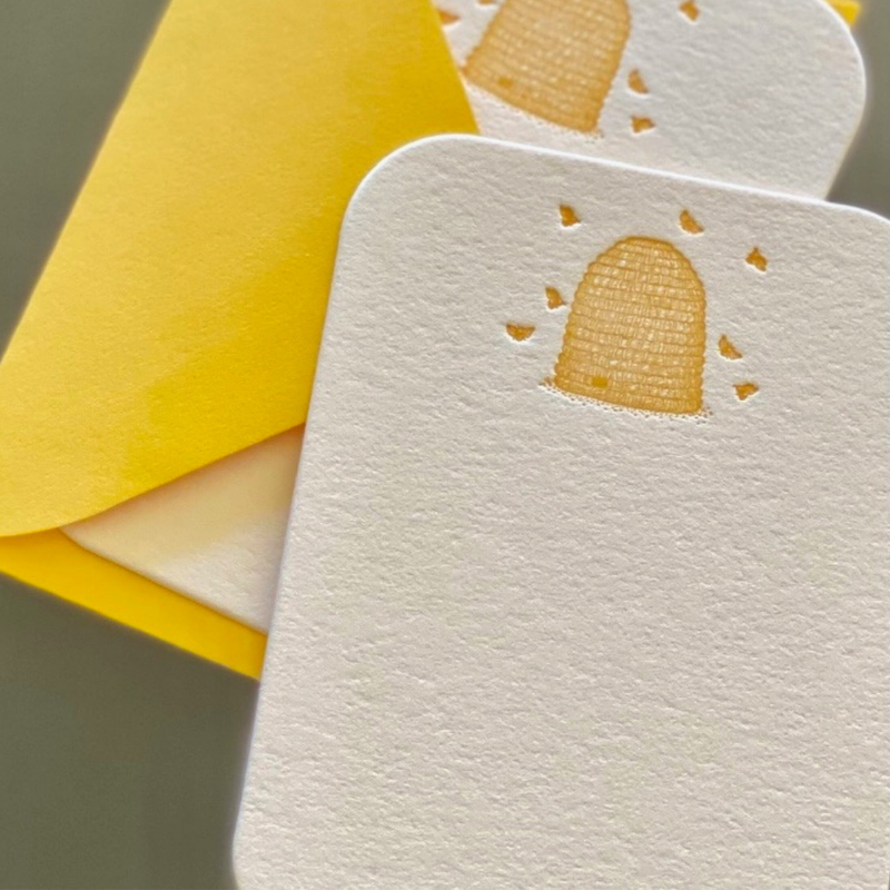 Petite Letterpress Note Cards