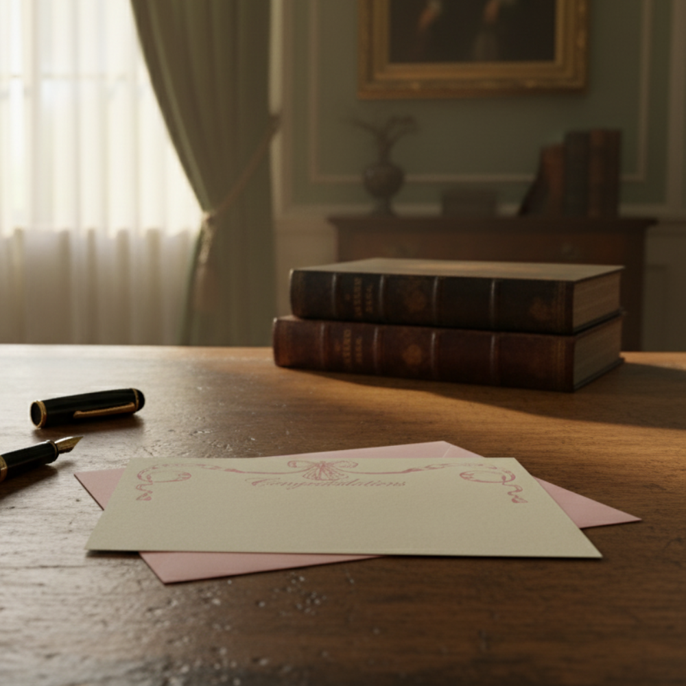 Letterpress Note Card & Envelope Set