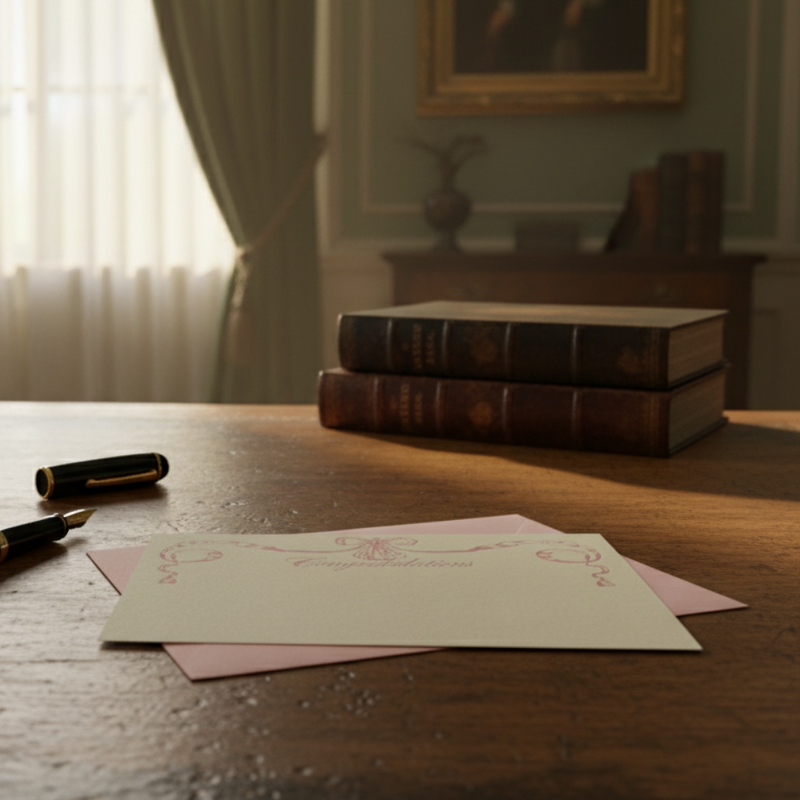 Letterpress Note Card & Envelope Set