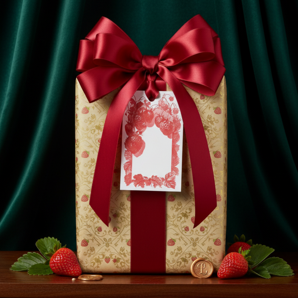 Letterpress Grand Tags with Satin Ribbon