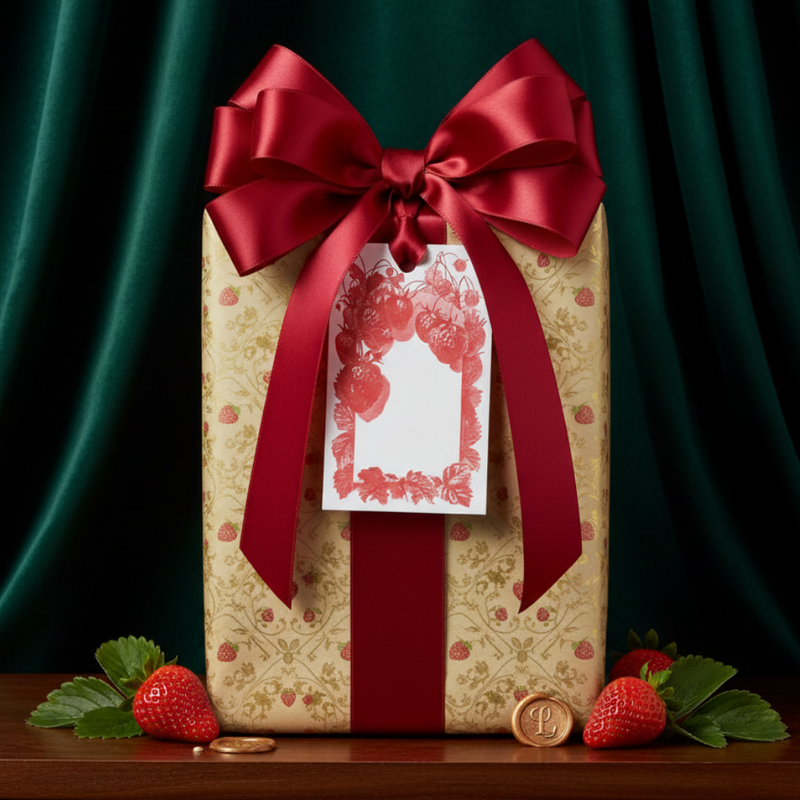 Letterpress Grand Tags with Satin Ribbon