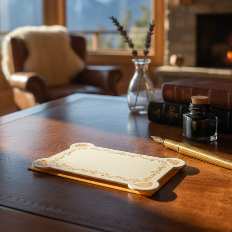 Letterpress Note Card & Envelope Set