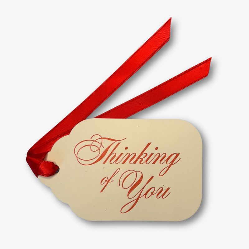 Letterpress Gift Tags with Satin Ribbon