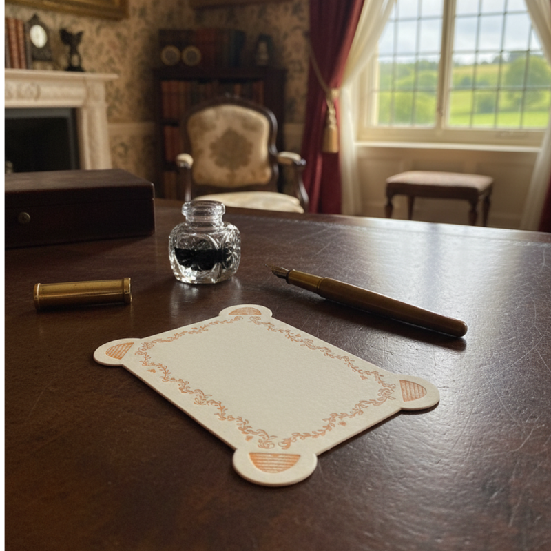 Letterpress Note Card & Envelope Set