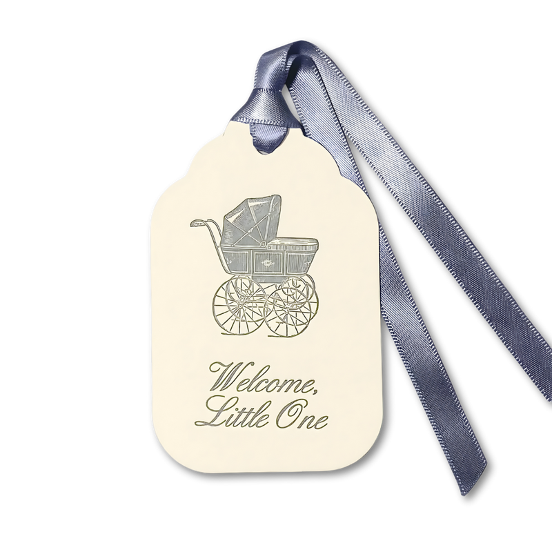 Letterpress Gift Tags with Satin Ribbon
