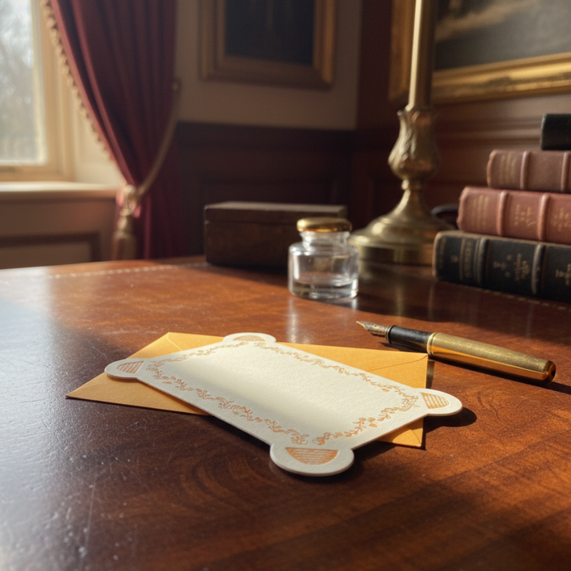 Letterpress Note Card & Envelope Set