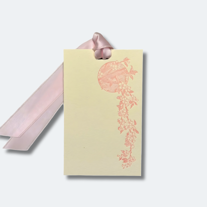 Letterpress Grand Tags with Satin Ribbon