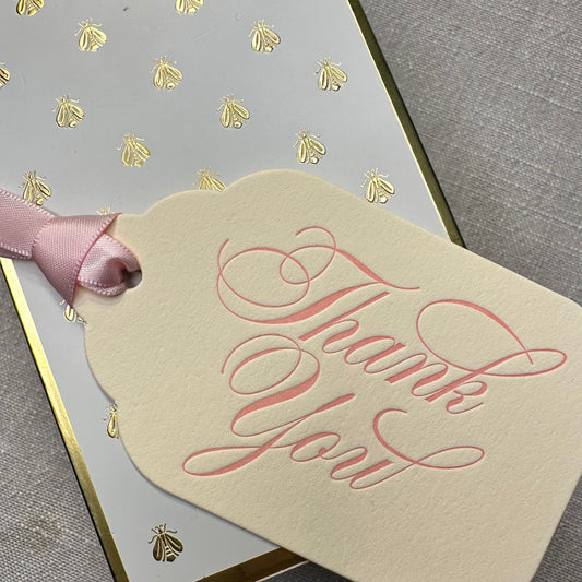 Thank You Pink Gift Tags